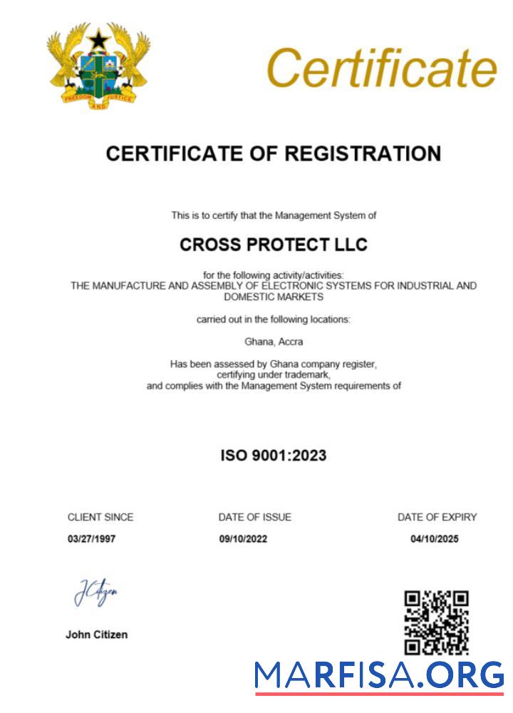Realistic Ghana certificate of registration Word and PDF template (2)